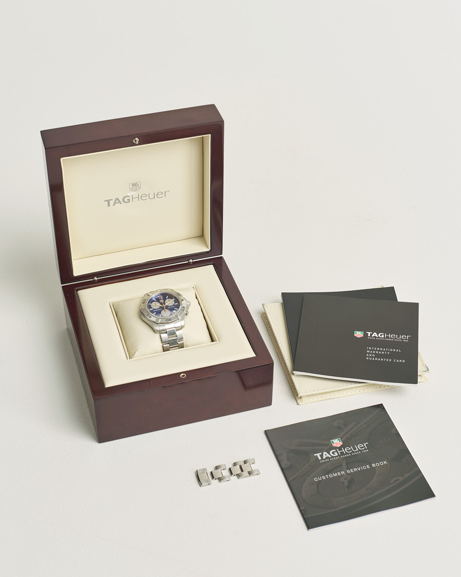 Herre | Tag Heuer Pre-Owned Aquaracer CAF1112 Silver | Tag Heuer Pre-Owned | Aquaracer CAF1112 Silver