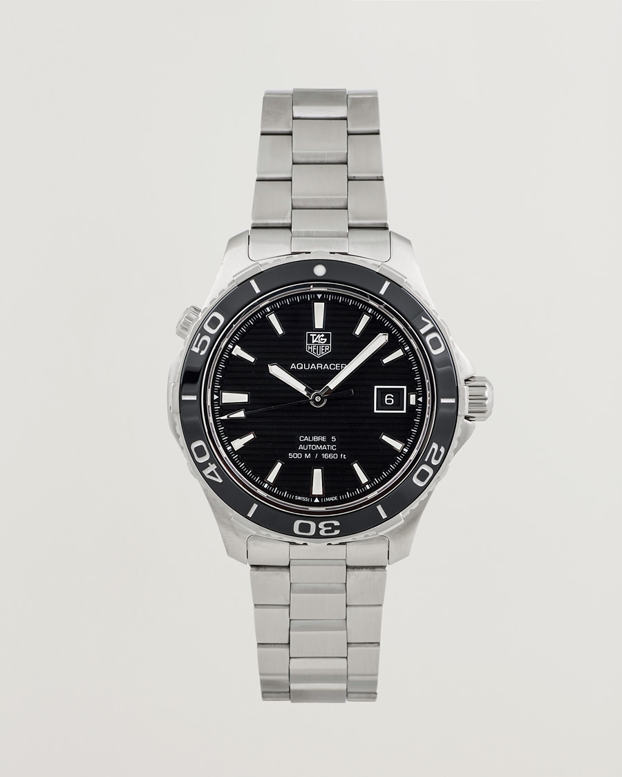 Herre | Tag Heuer Pre-Owned Aquaracer WAK2110 Silver | Tag Heuer Pre-Owned | Aquaracer WAK2110 Silver