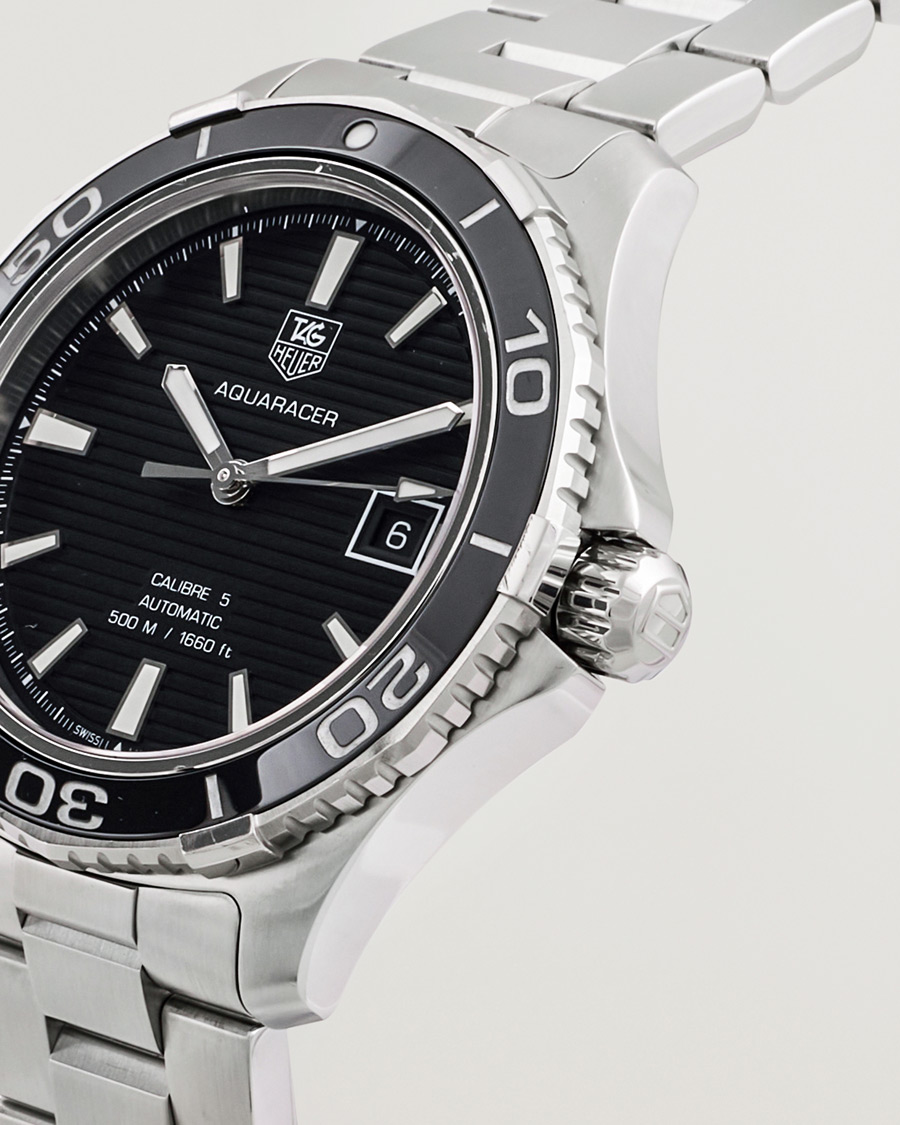Herre | Tag Heuer Pre-Owned Aquaracer WAK2110 Silver | Tag Heuer Pre-Owned | Aquaracer WAK2110 Silver