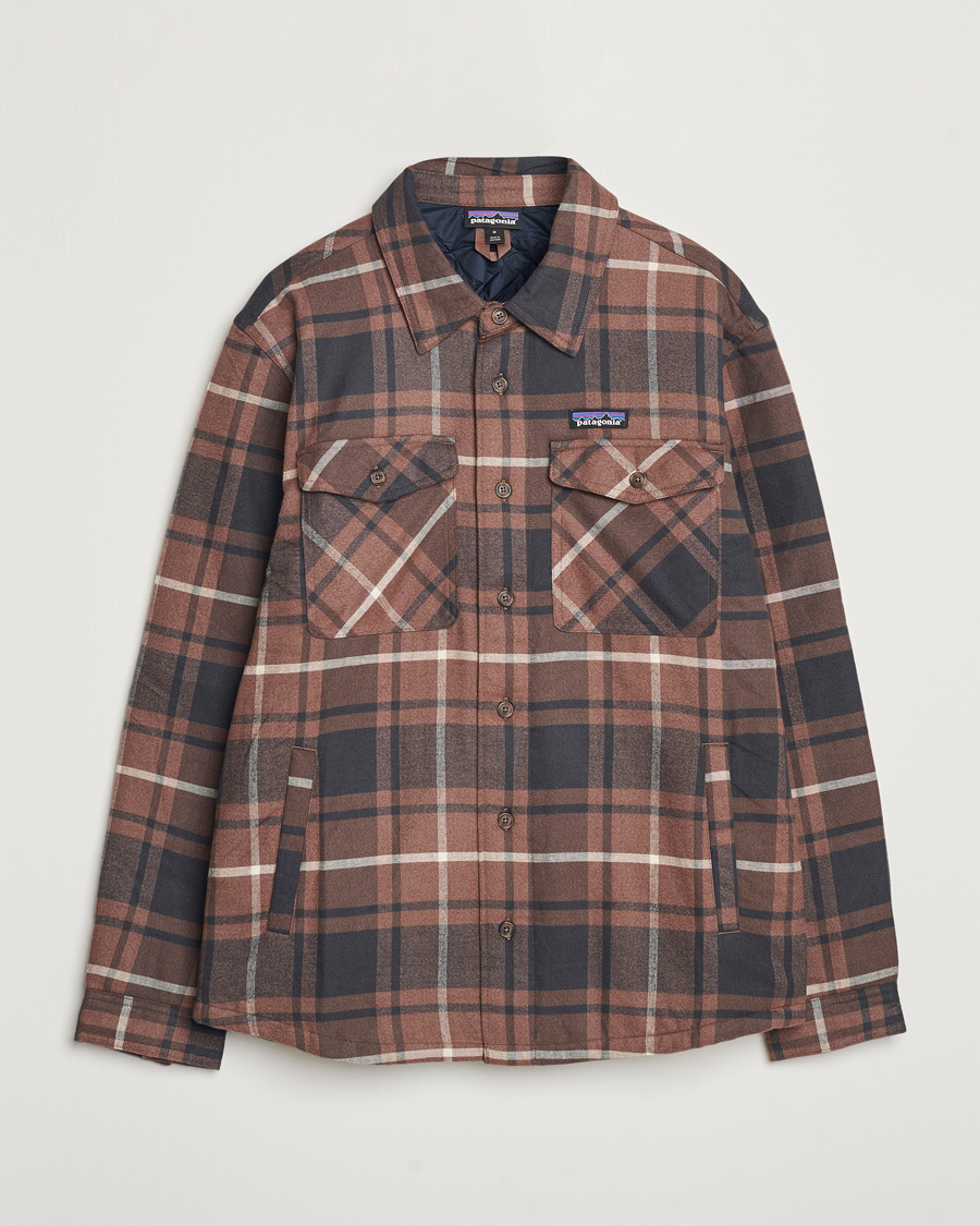Herre | Skjorter | Patagonia | Lightweigt Insulated Fjord Flannel Shirt Brown