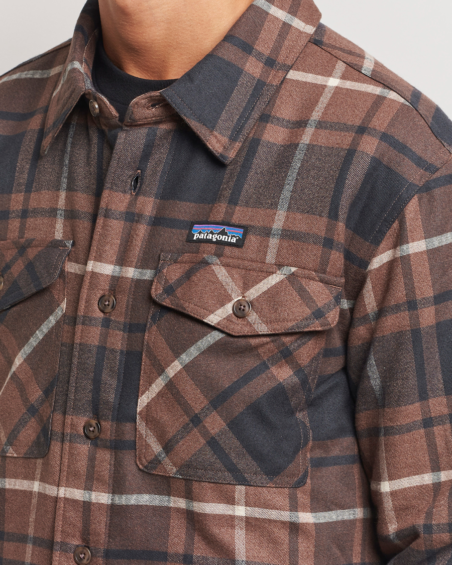 Herre | Skjorter | Patagonia | Lightweigt Insulated Fjord Flannel Shirt Brown