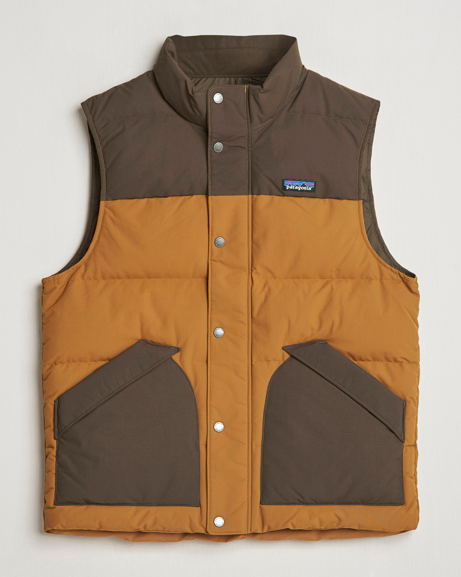 Herre | Jakker | Patagonia | Downdrift Vest Brown