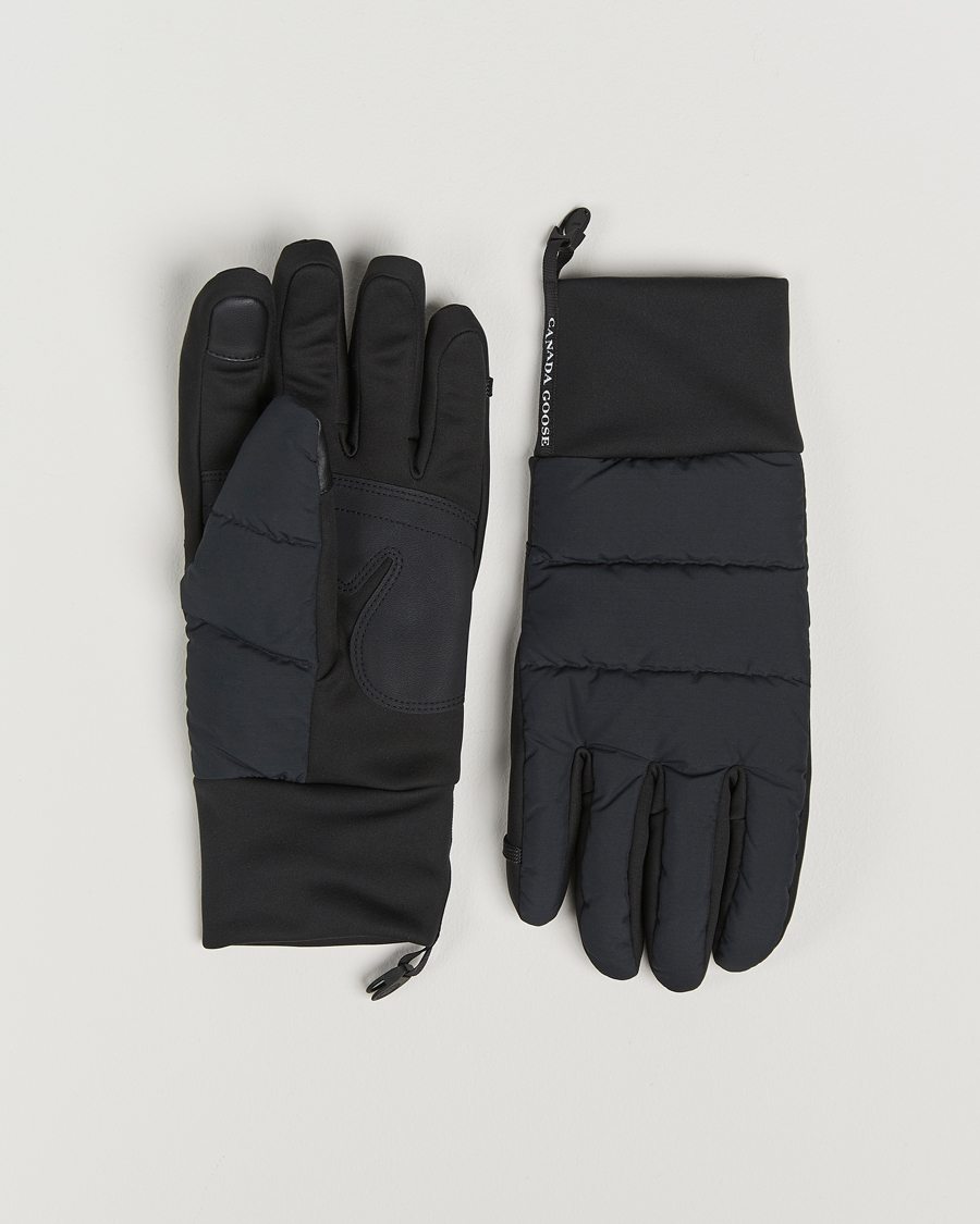 Herre | Canada Goose Lightweight Puffer Gloves Black | Canada Goose | Lightweight Puffer Gloves Black