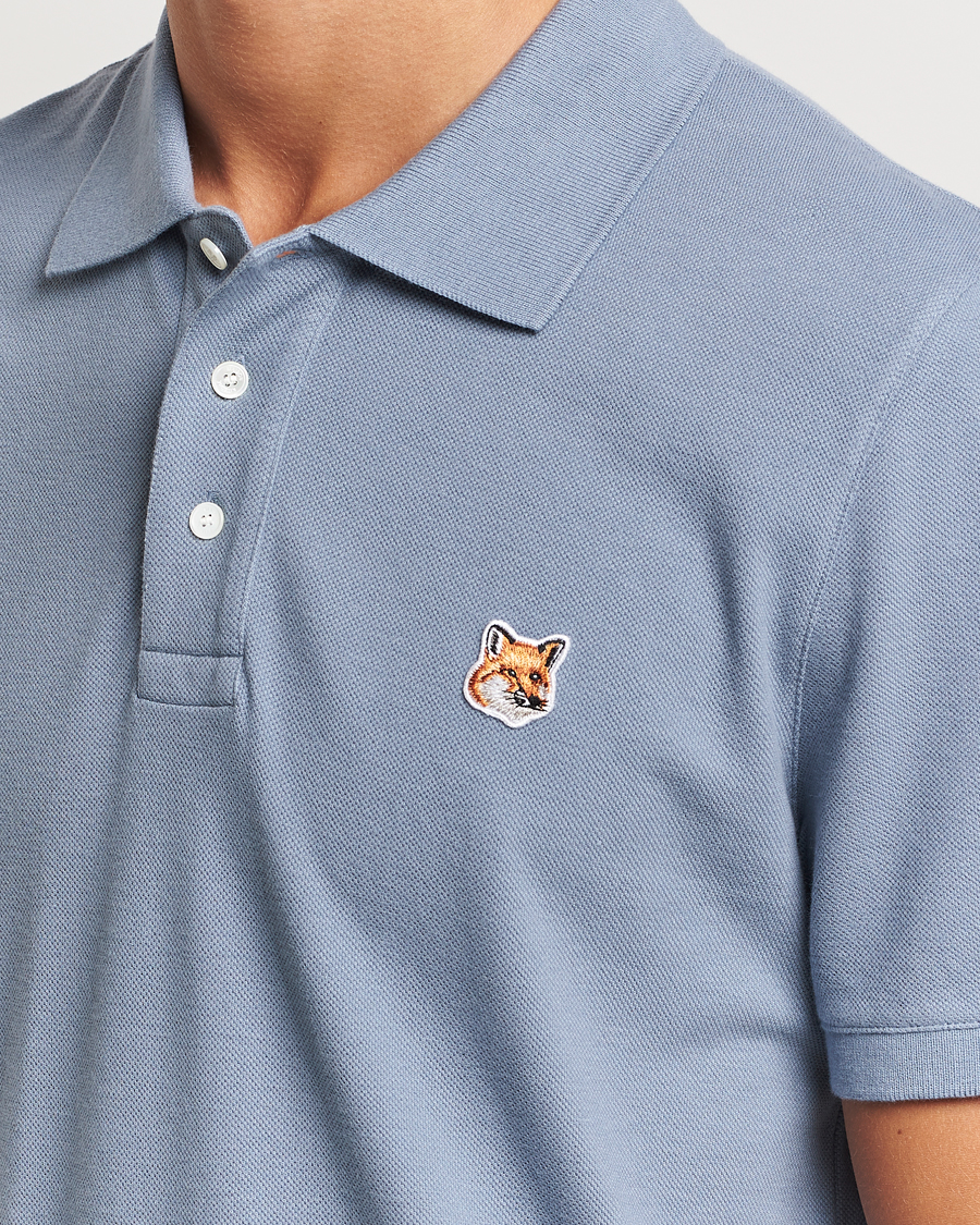 Herre | Pikéer | Maison Kitsuné | Fox Head Polo Moonlight Blue