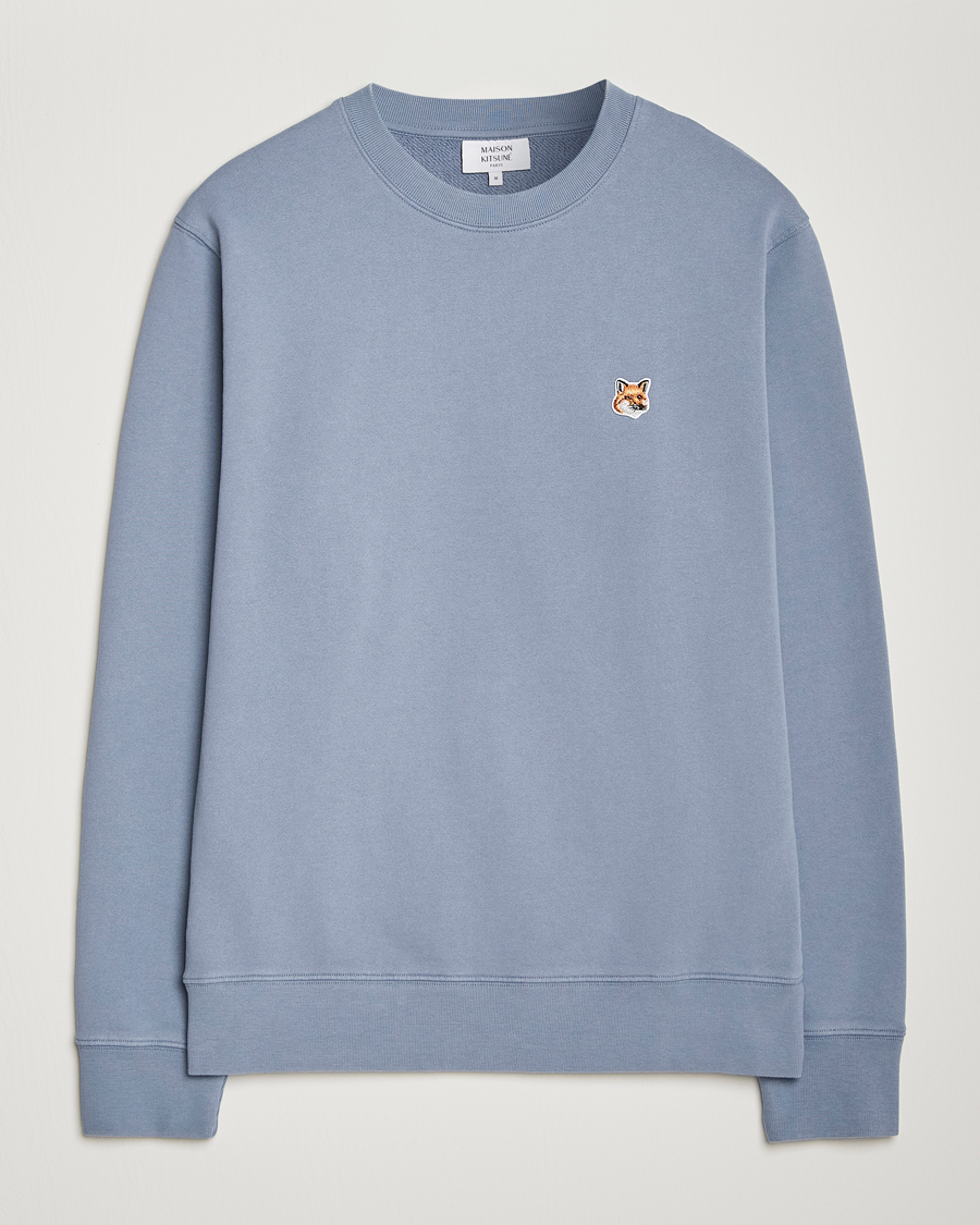 Herre | Gensere | Maison Kitsuné | Fox Head Sweatshirt Moonlight Blue