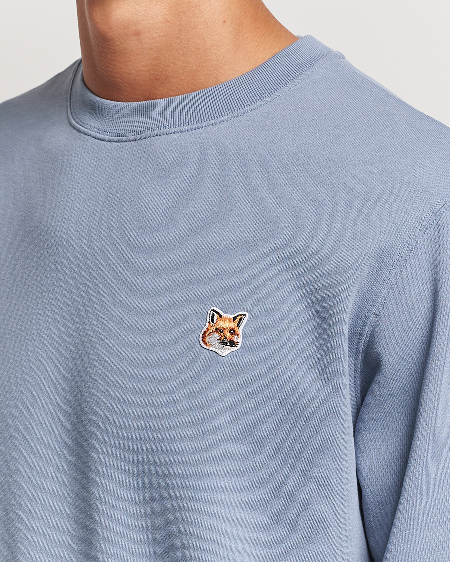 Herre | Gensere | Maison Kitsuné | Fox Head Sweatshirt Moonlight Blue