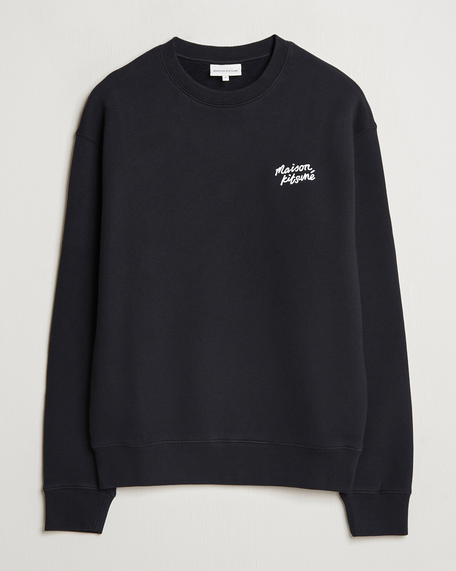 Herre | Gensere | Maison Kitsuné | Mini Handwriting Sweatshirt Black