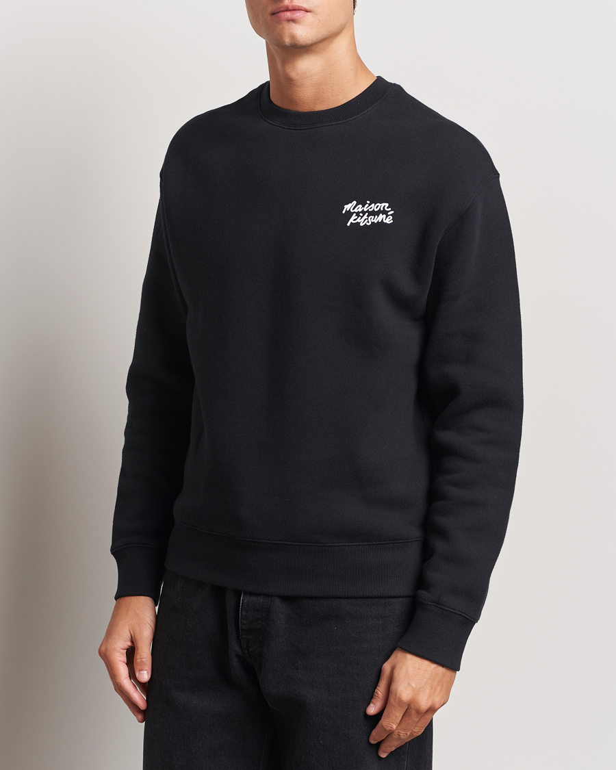 Herre | Gensere | Maison Kitsuné | Mini Handwriting Sweatshirt Black