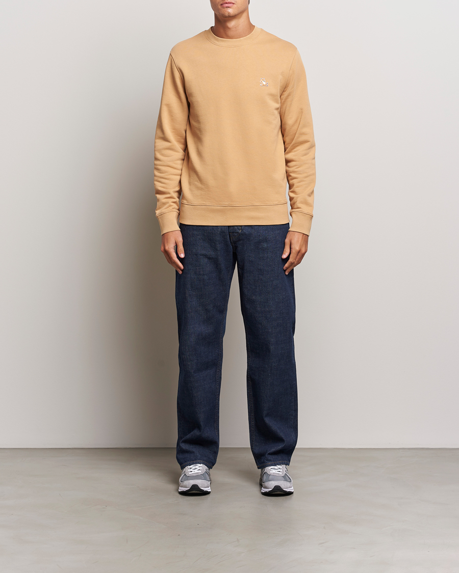 Herre | Gensere | Maison Kitsuné | Chillax Fox Sweatshirt Chamomile Beige