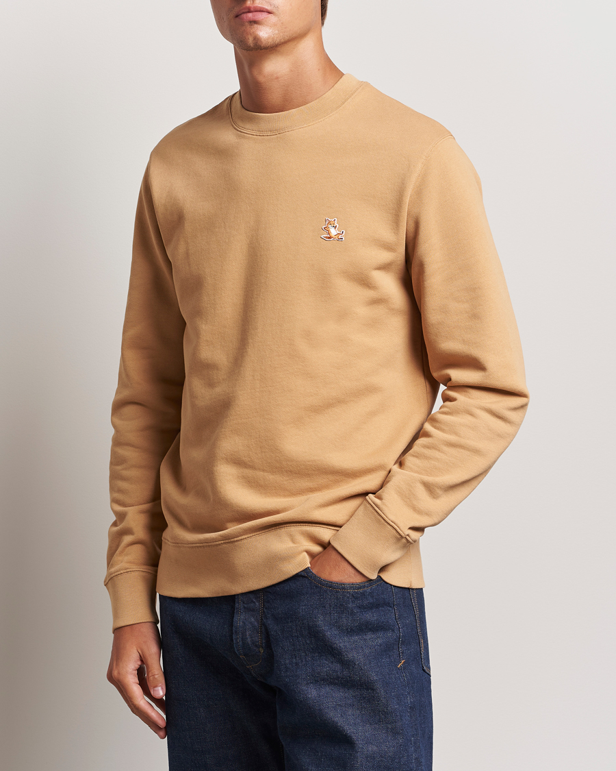 Herre | Gensere | Maison Kitsuné | Chillax Fox Sweatshirt Chamomile Beige