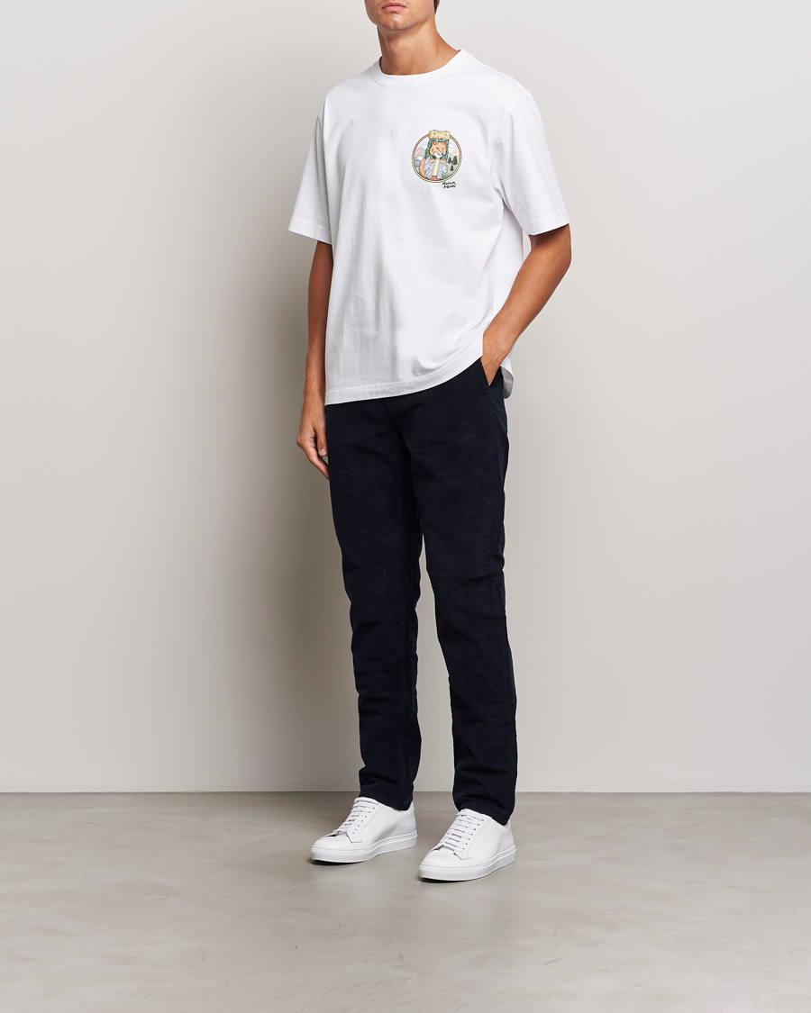 Herre | T-Shirts | Maison Kitsuné | Rambling Fox T-Shirt White
