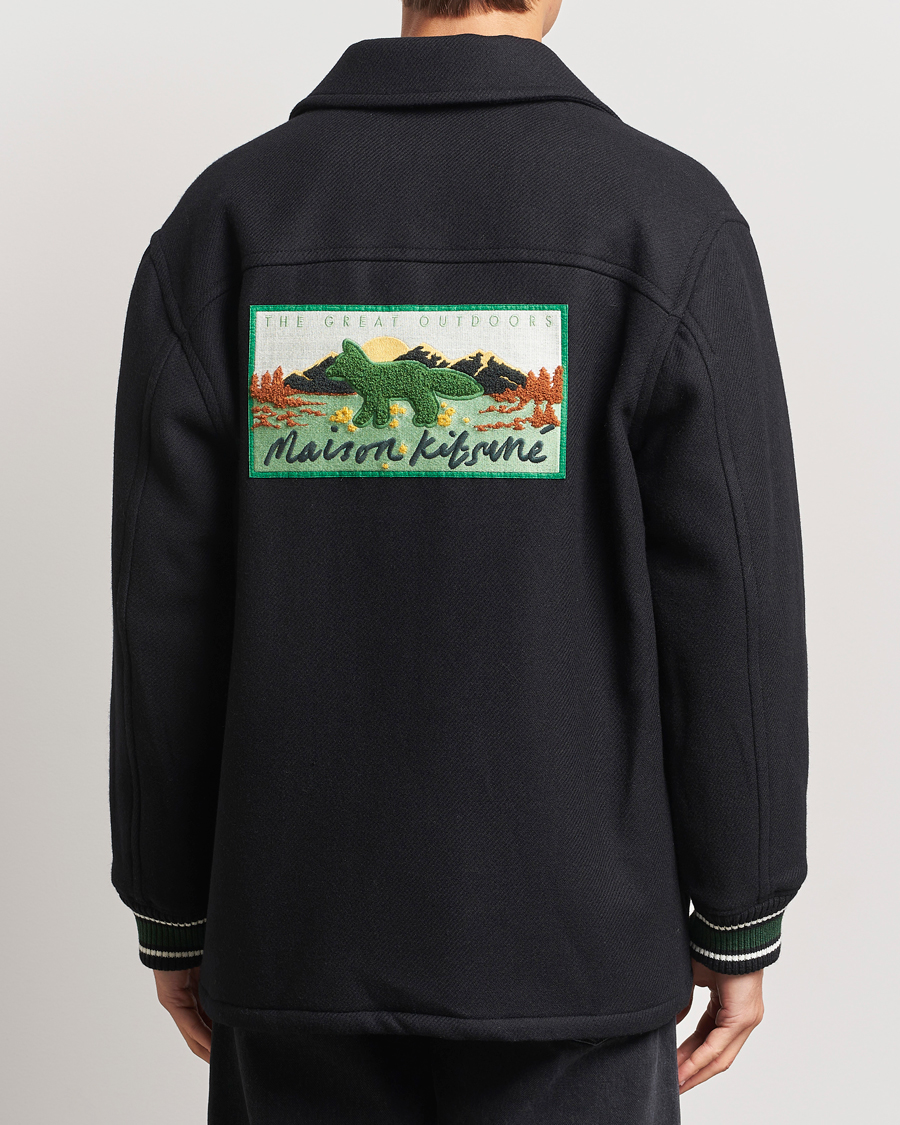 Herre | Jakker | Maison Kitsuné | Varsity Jacket Black