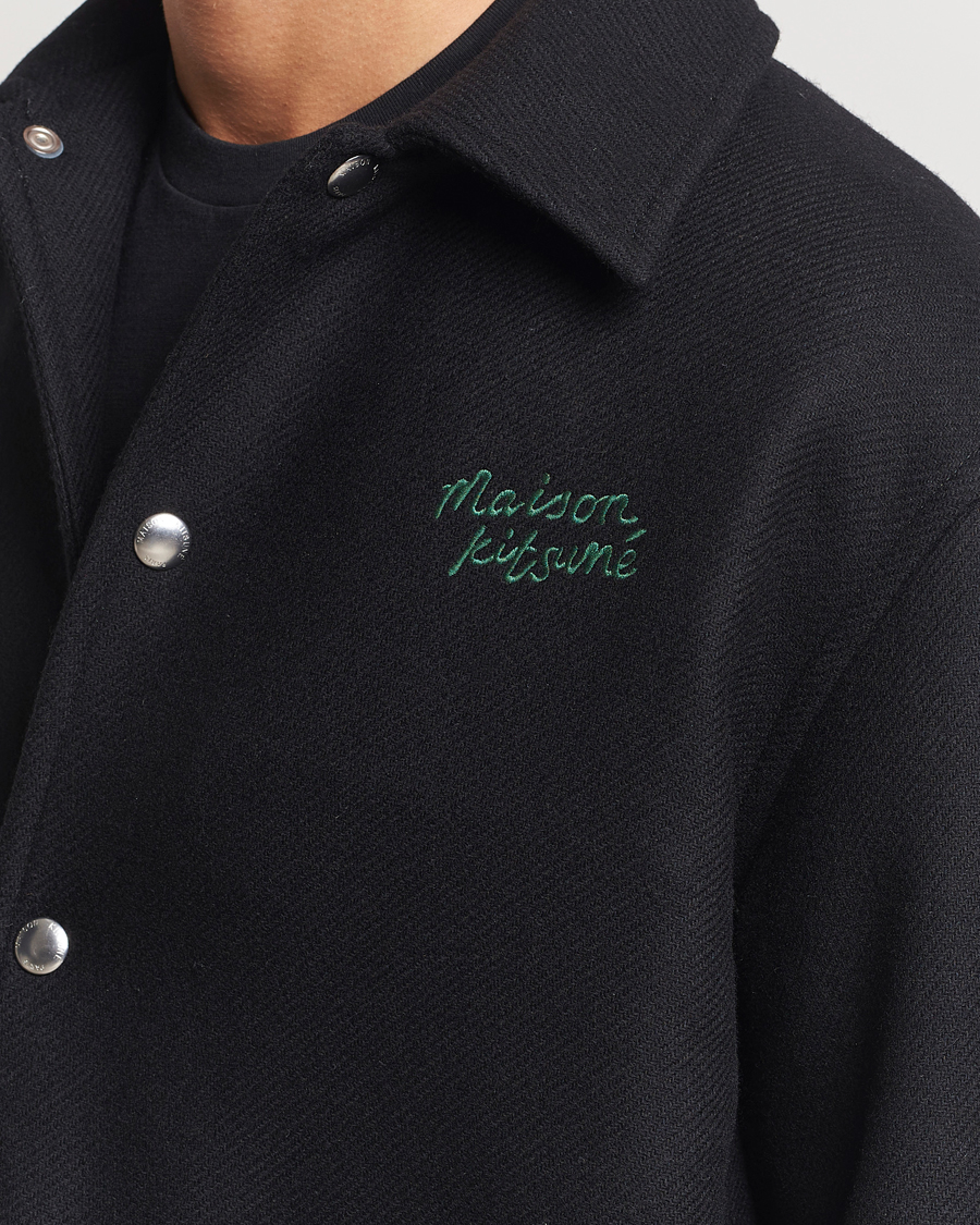 Herre | Jakker | Maison Kitsuné | Varsity Jacket Black