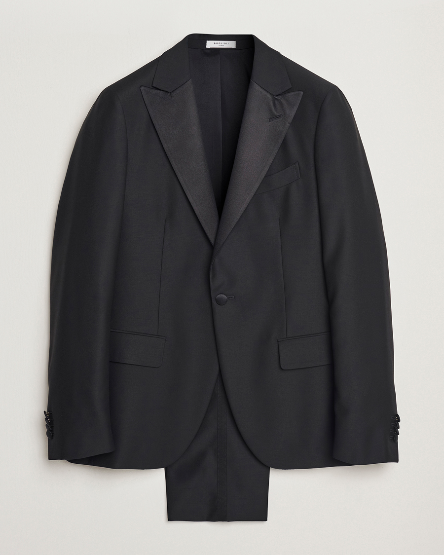 Herre | Dresser | Boglioli | Milano Single Breasted Tuxedo Black