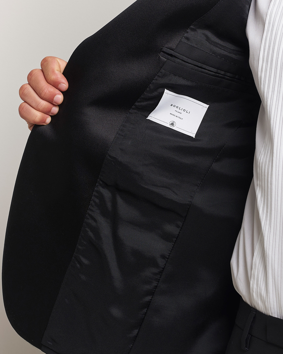 Herre | Dresser | Boglioli | Milano Single Breasted Tuxedo Black