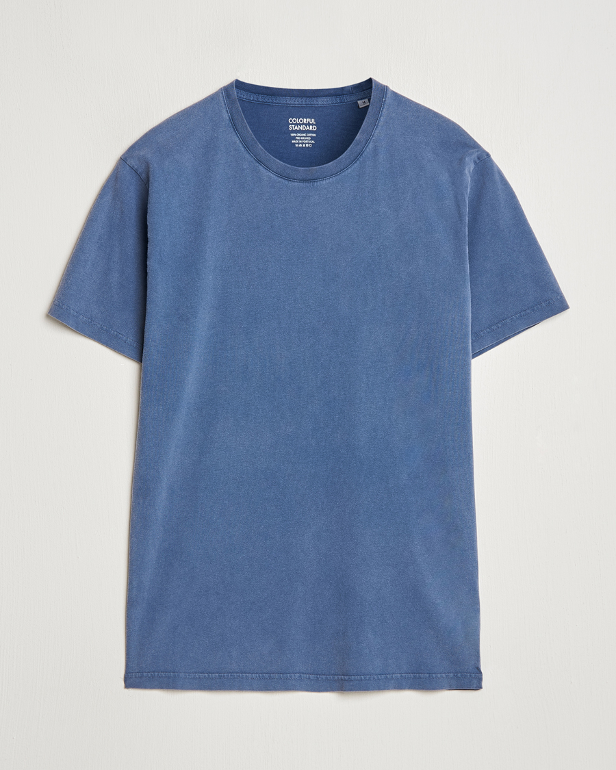 Herre | T-Shirts | Colorful Standard | Classic Organic T-Shirt Neptune Blue