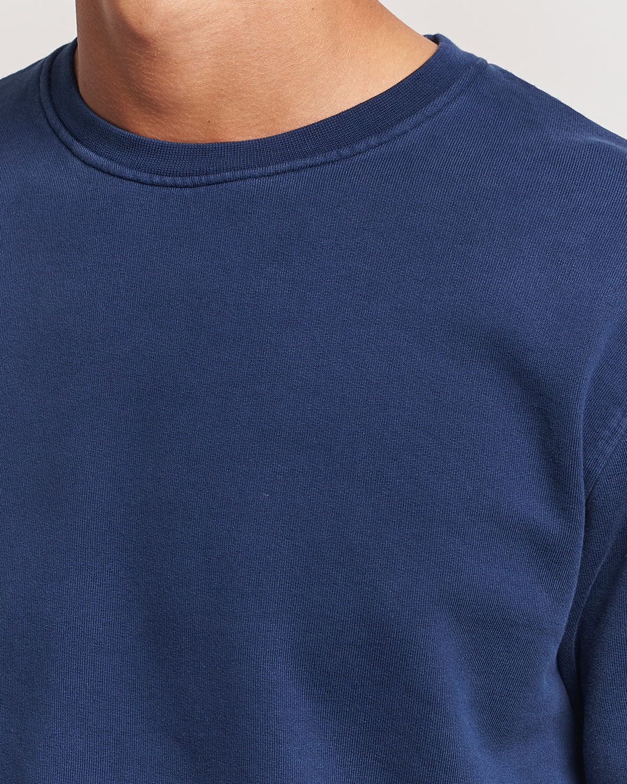 Herre | Gensere | Colorful Standard | Classic Organic Crew Neck Sweat Marine Blue
