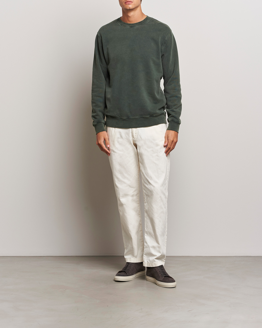 Herre | Gensere | Colorful Standard | Classic Organic Crew Neck Sweat Midnight Forest