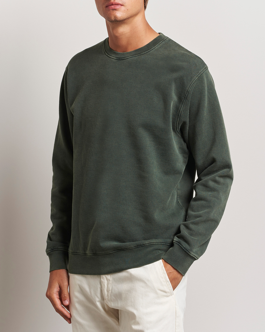 Herre | Gensere | Colorful Standard | Classic Organic Crew Neck Sweat Midnight Forest
