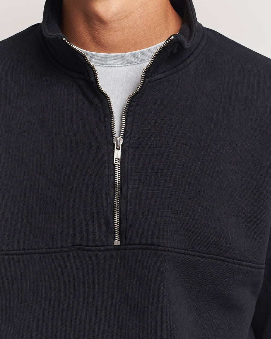 Herre | Gensere | Colorful Standard | Classic Organic Half-Zip Deep Black