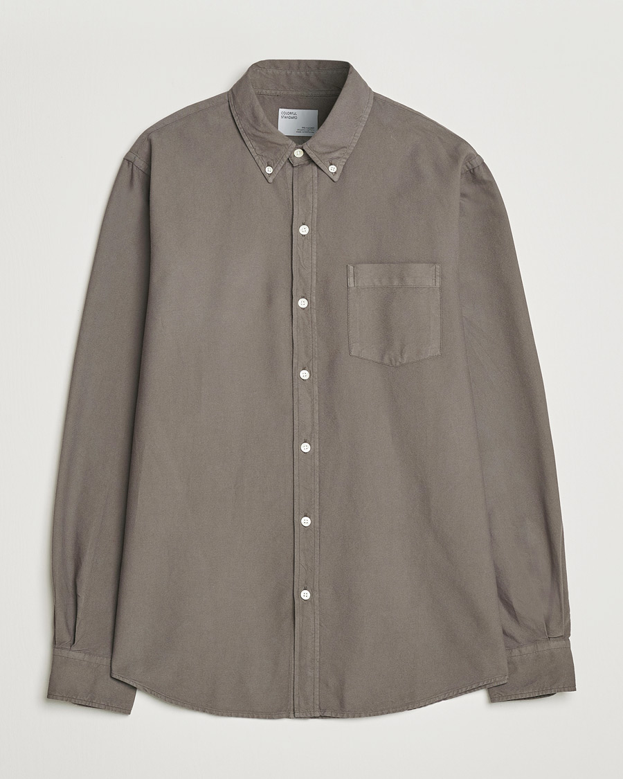 Herre | Skjorter | Colorful Standard | Classic Organic Oxford Button Down Shirt Storm Grey