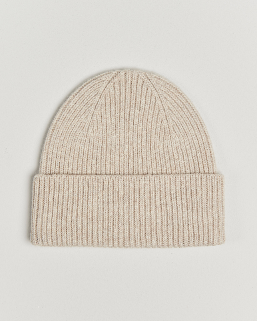 Herre | Colorful Standard Merino Wool Beanie Ivory White | Colorful Standard | Merino Wool Beanie Ivory White