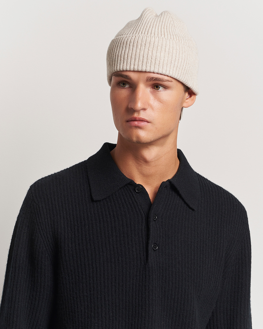 Herre | Luer | Colorful Standard | Merino Wool Beanie Ivory White