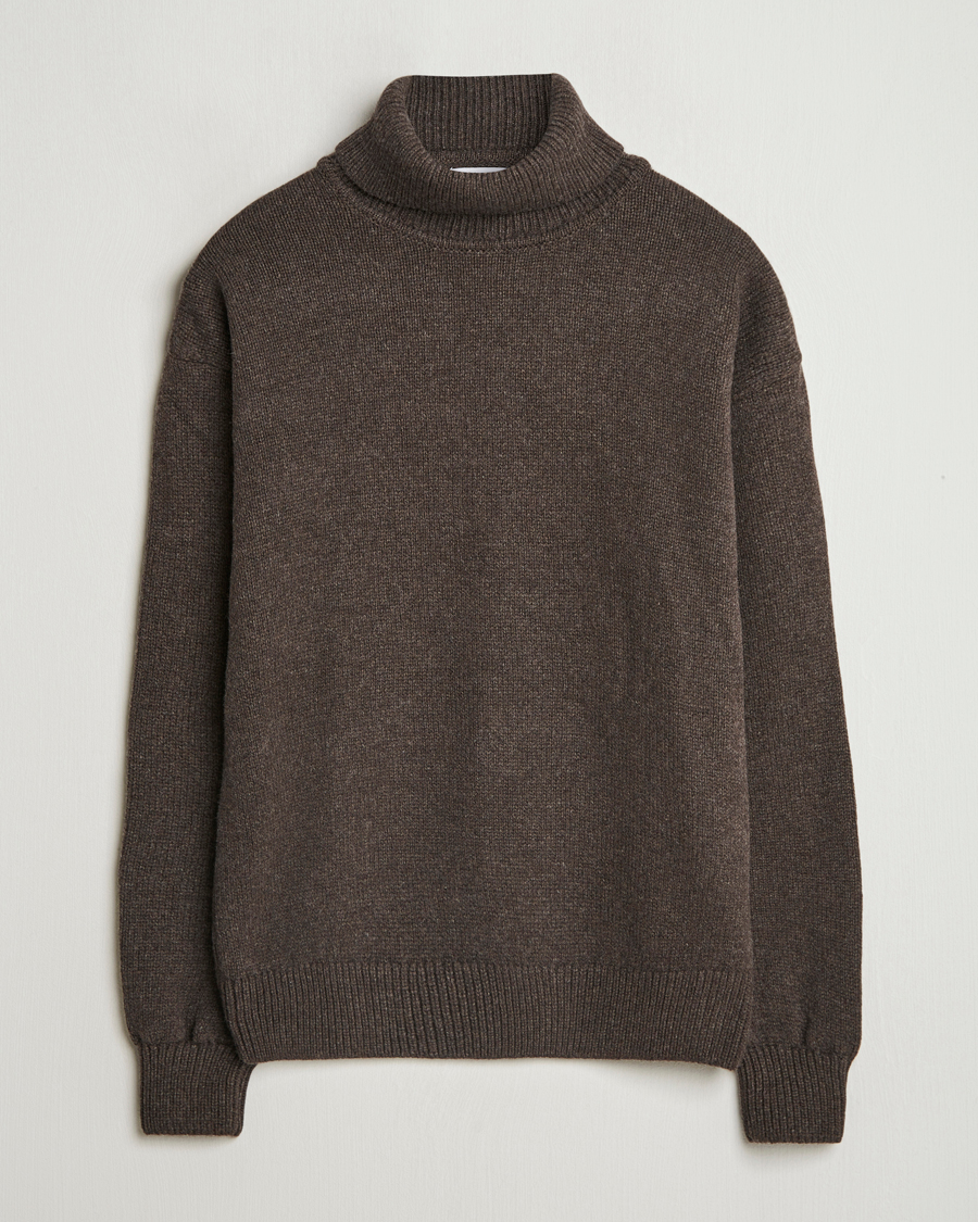 Herre | Gensere | Colorful Standard | Merino Wool Turtleneck Coffee Brown
