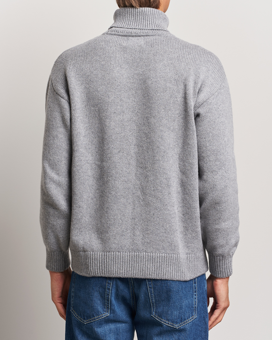 Herre | Gensere | Colorful Standard | Merino Wool Turtleneck Heather Grey