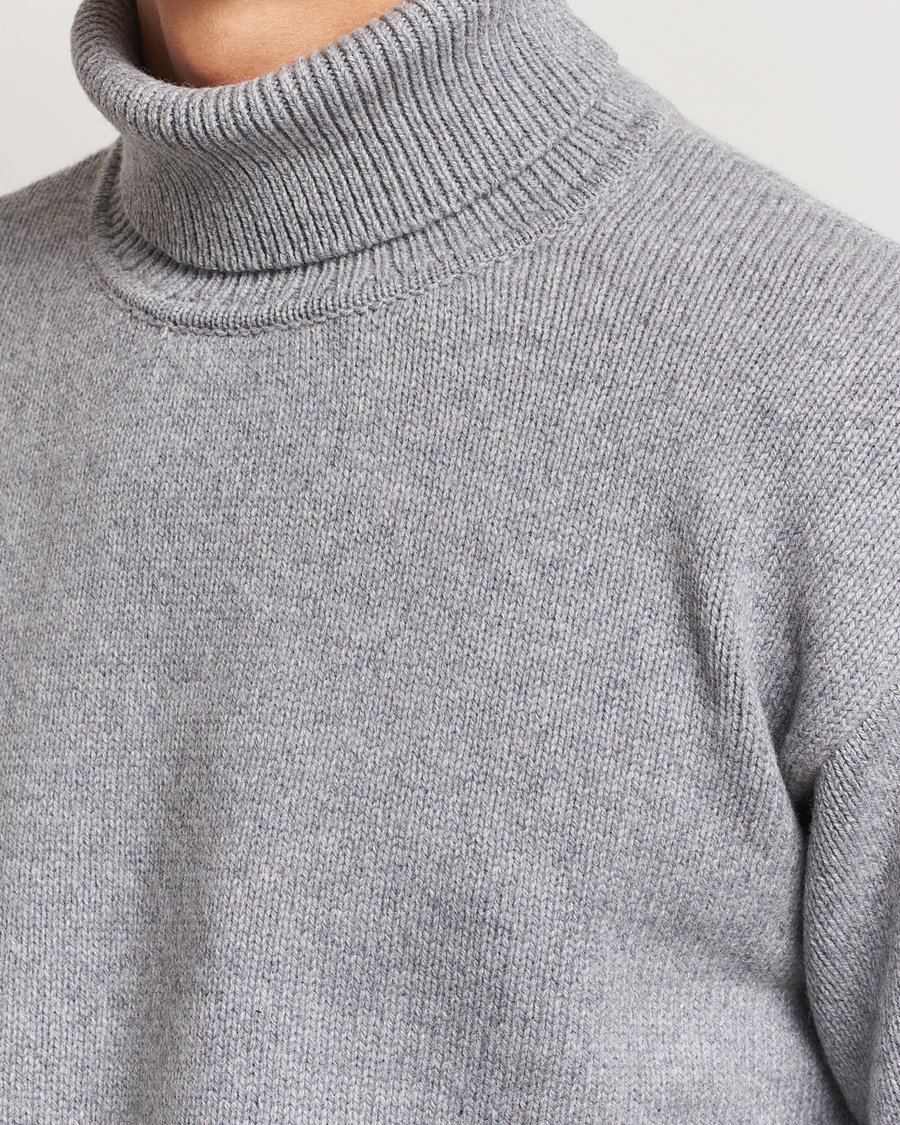 Herre | Gensere | Colorful Standard | Merino Wool Turtleneck Heather Grey