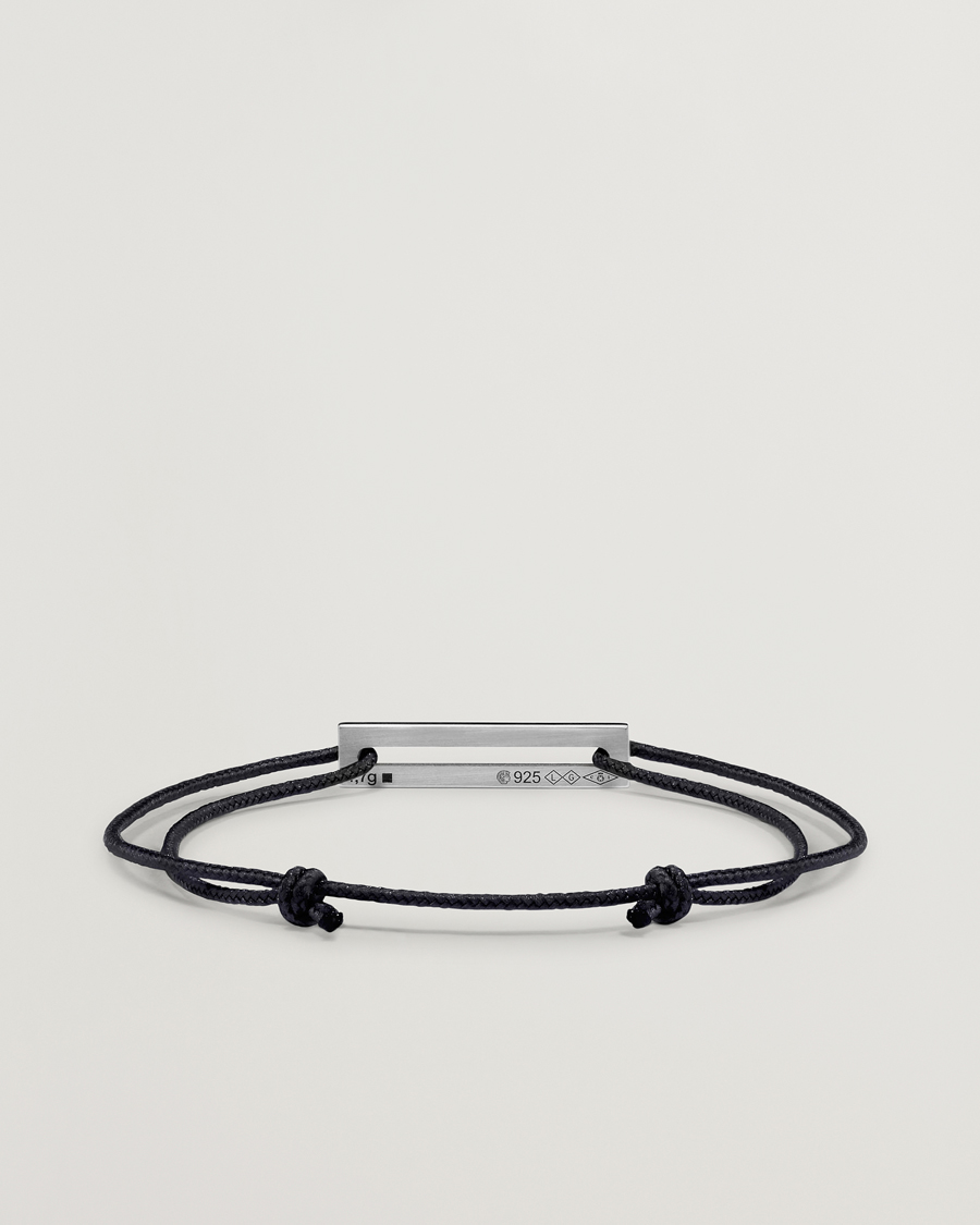 Herre | Smykker | LE GRAMME | Lacquered Cord Bracelet Black