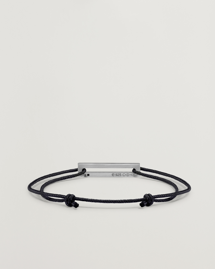 Herre | Smykker | LE GRAMME | Lacquered Cord Bracelet Green