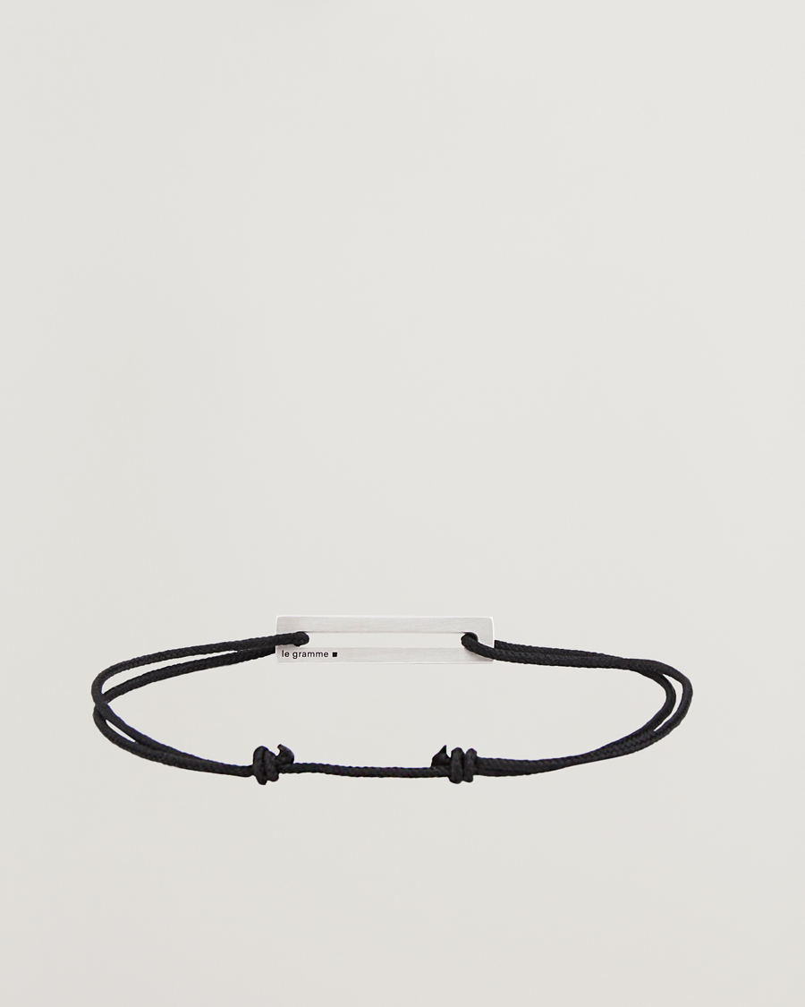 Herre | Smykker | LE GRAMME | Lacquered Cord Bracelet Red