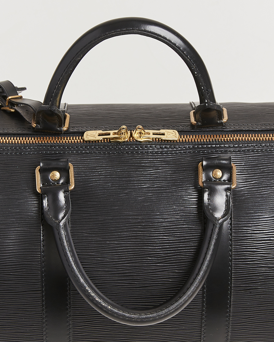 Herre | Louis Vuitton Pre-Owned Keepall 50 Epi Leather Travel Bag Black | Louis Vuitton Pre-Owned | Keepall 50 Epi Leather Travel Bag Black