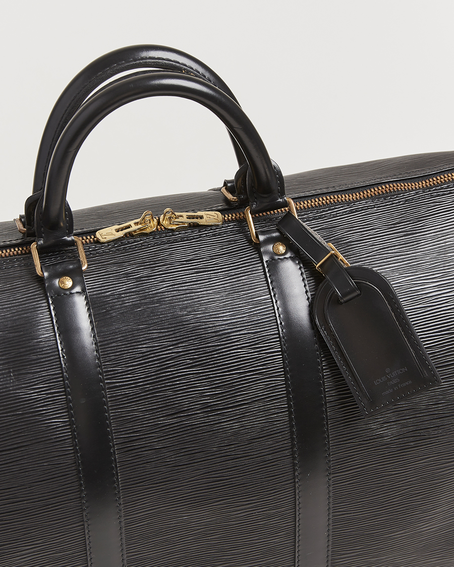 Herre | Louis Vuitton Pre-Owned Keepall 50 Epi Leather Travel Bag Black | Louis Vuitton Pre-Owned | Keepall 50 Epi Leather Travel Bag Black
