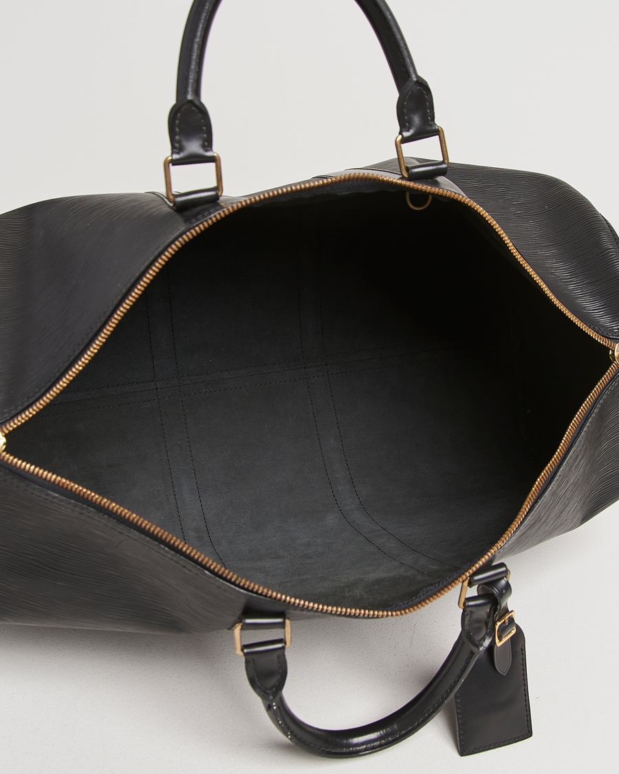 Herre | Louis Vuitton Pre-Owned Keepall 50 Epi Leather Travel Bag Black | Louis Vuitton Pre-Owned | Keepall 50 Epi Leather Travel Bag Black