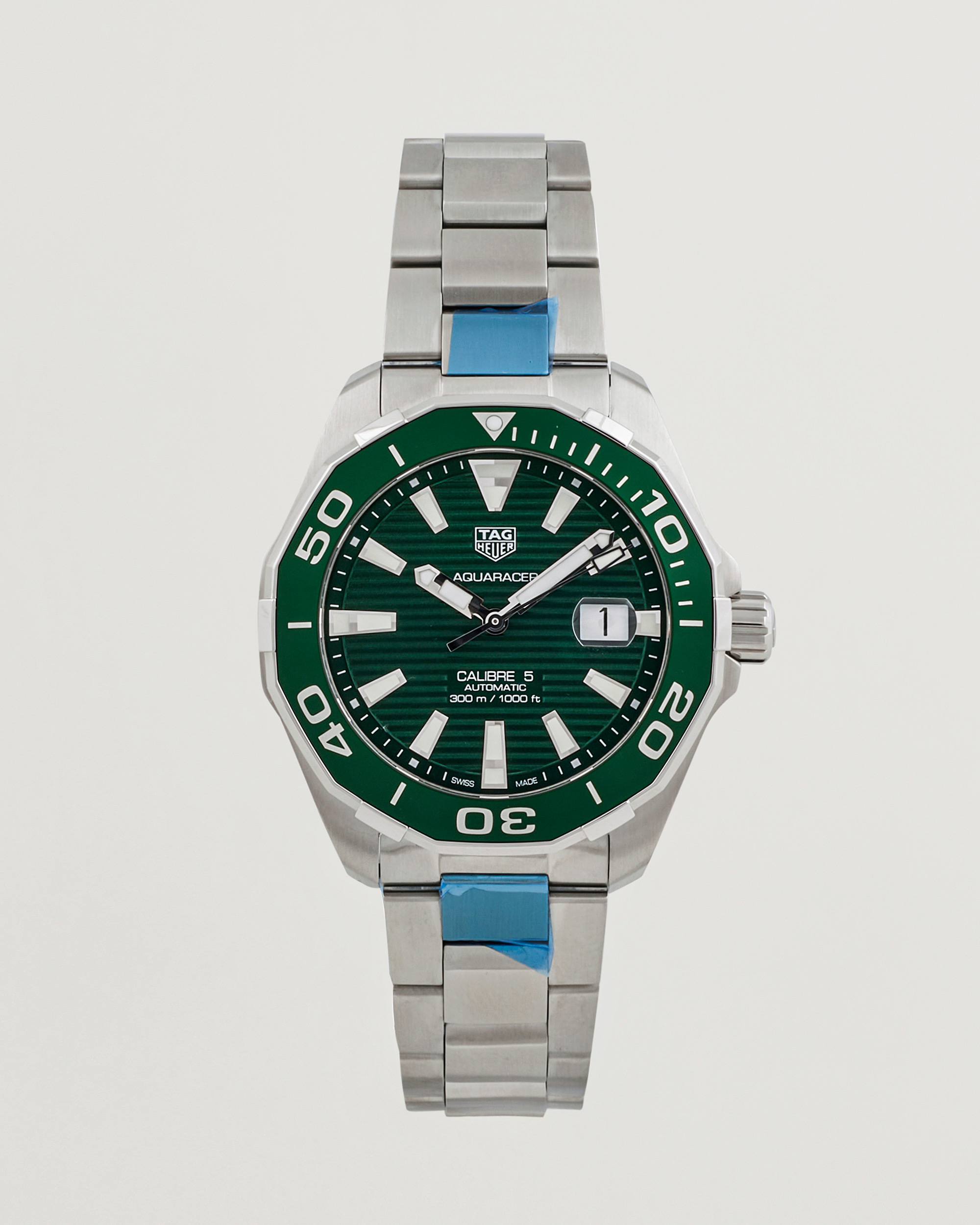 Herre | Tag Heuer Pre-Owned Aquaracer 300M Caliber 5 Silver | Tag Heuer Pre-Owned | Aquaracer 300M Caliber 5 Silver
