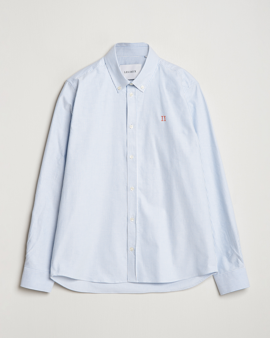 Herre | Skjorter | LES DEUX | Konrad Contrast Oxford Shirt Light Blue/White