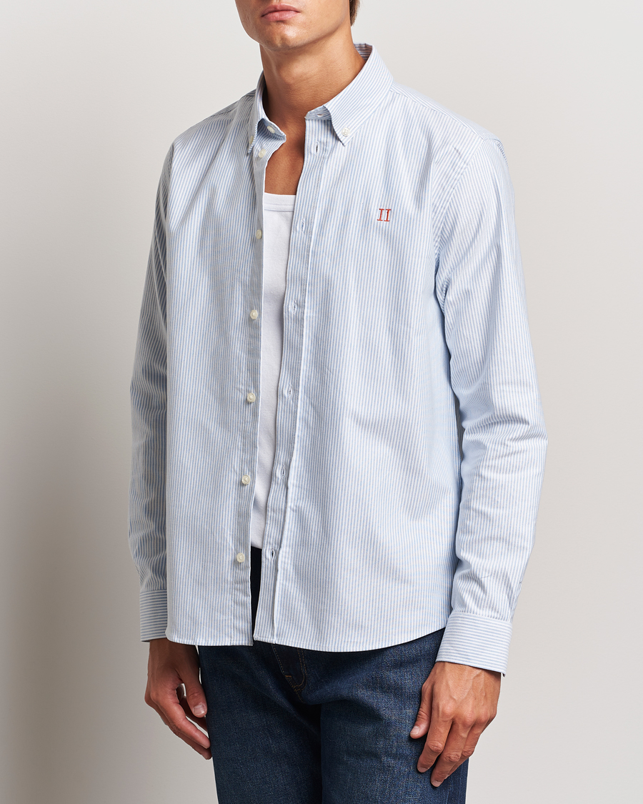 Herre | Skjorter | LES DEUX | Konrad Contrast Oxford Shirt Light Blue/White