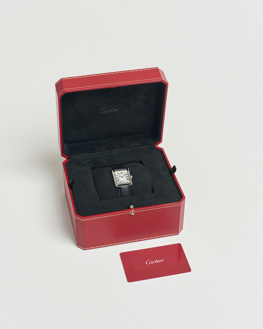 Herre | Cartier Pre-Owned Tank SoloWSTA0030 Silver | Cartier Pre-Owned | Tank SoloWSTA0030 Silver
