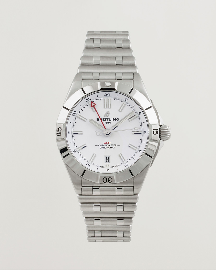 Herre | Breitling Pre-Owned Chronomat GMT A32398 Silver | Breitling Pre-Owned | Chronomat GMT A32398 Silver