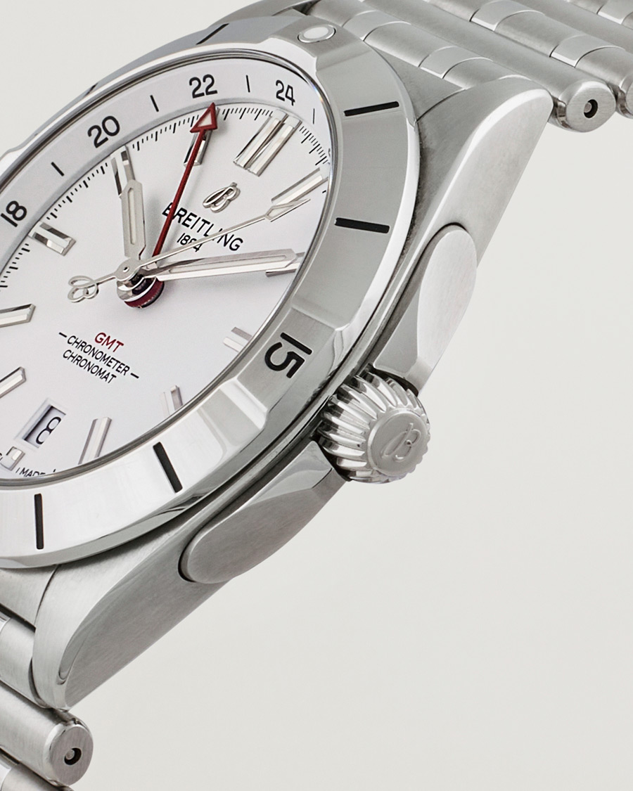 Herre | Breitling Pre-Owned Chronomat GMT A32398 Silver | Breitling Pre-Owned | Chronomat GMT A32398 Silver