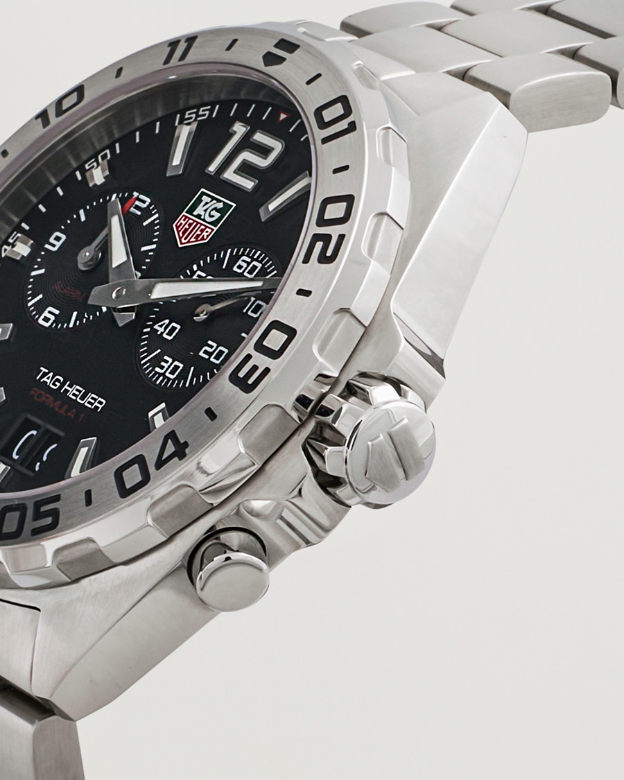 Herre | Tag Heuer Pre-Owned Formula 1 Alarm WAZ111A Silver | Tag Heuer Pre-Owned | Formula 1 Alarm WAZ111A Silver