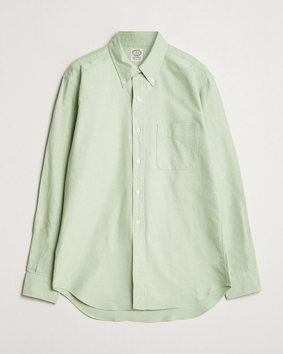Herre | Skjorter | Kamakura Shirts | Vintage Ivy Oxford Button Down Shirt Green