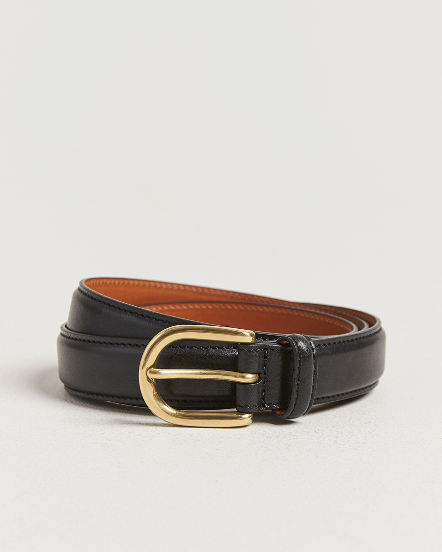 Herre | Belter | Kamakura Shirts | Vintage Ivy Horseshoe Buckle Belt Black