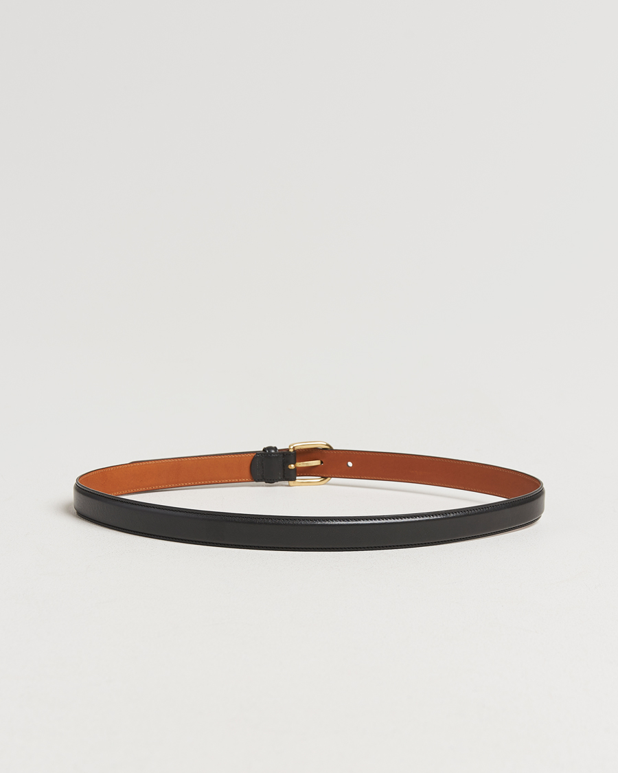 Herre | Belter | Kamakura Shirts | Vintage Ivy Horseshoe Buckle Belt Black