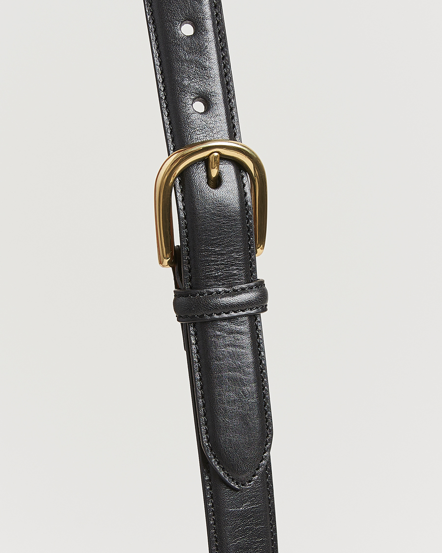 Herre | Belter | Kamakura Shirts | Vintage Ivy Horseshoe Buckle Belt Black