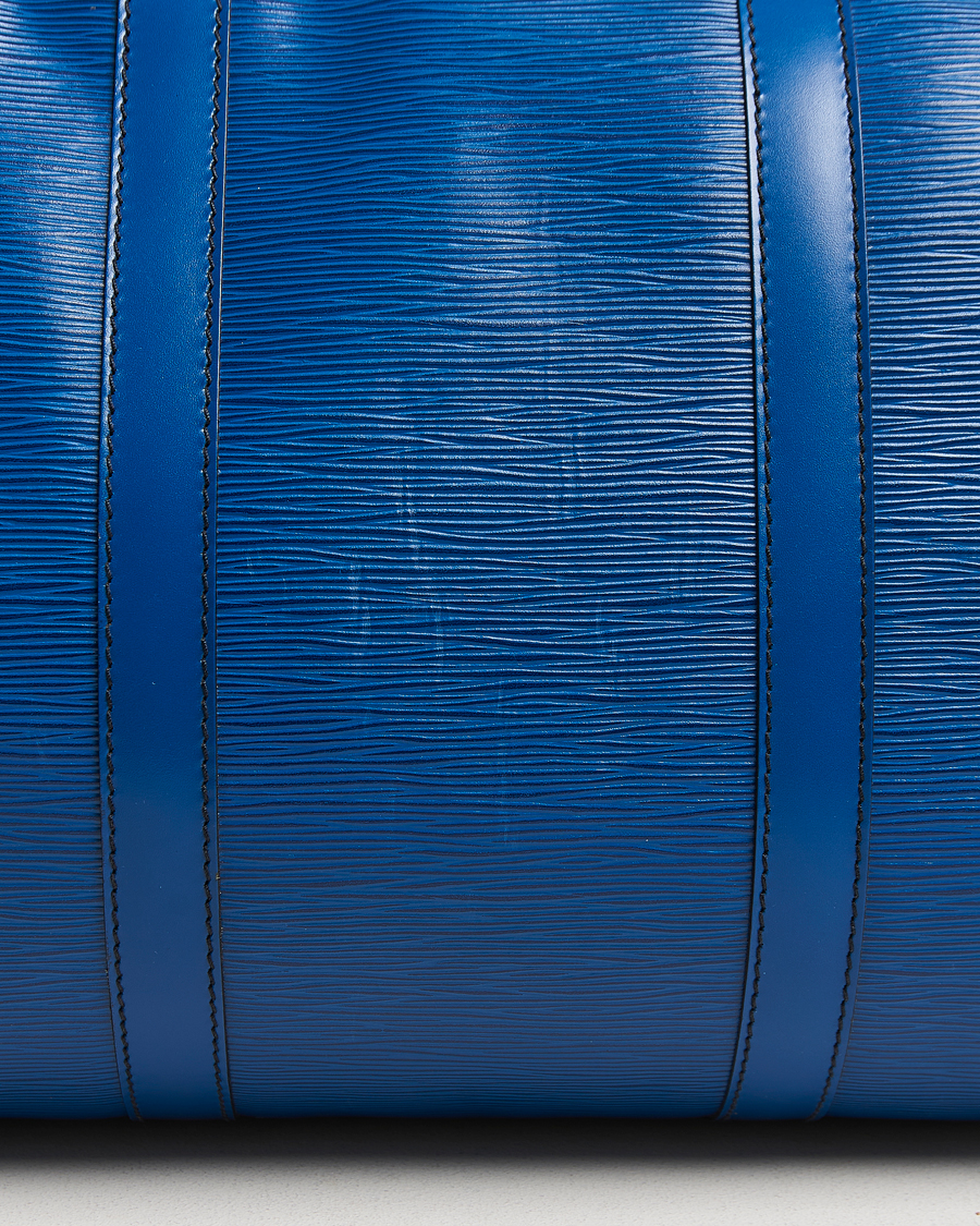 Herre | Louis Vuitton Pre-Owned Keepall 50 Epi Leather Travel Bag Blue  | Louis Vuitton Pre-Owned | Keepall 50 Epi Leather Travel Bag Blue 