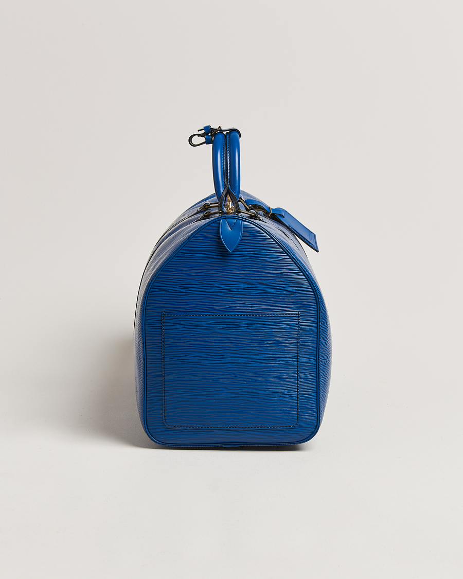 Herre | Louis Vuitton Pre-Owned Keepall 50 Epi Leather Travel Bag Blue  | Louis Vuitton Pre-Owned | Keepall 50 Epi Leather Travel Bag Blue 