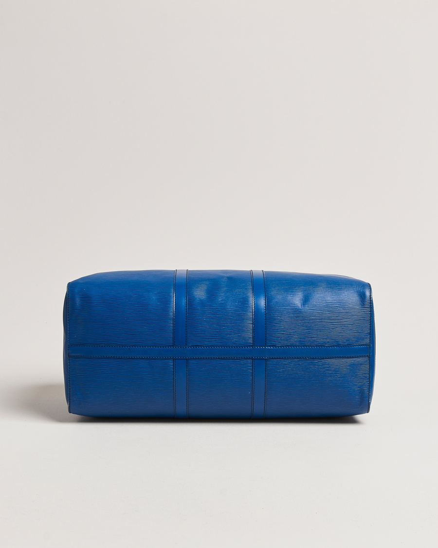 Herre | Louis Vuitton Pre-Owned Keepall 50 Epi Leather Travel Bag Blue  | Louis Vuitton Pre-Owned | Keepall 50 Epi Leather Travel Bag Blue 